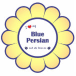 I Love My Blue Persian (Female Cat) Cut Out