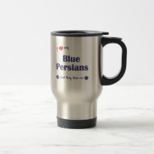 I Love My Blue Persians (Multiple Cats) Coffee Mug