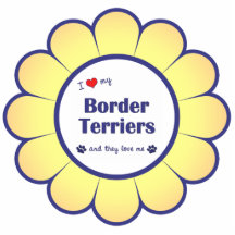 I Love My Border Terriers (Multiple Dogs) Acrylic Cut Out