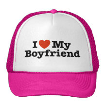 I Love My Boyfriend Mesh Hat