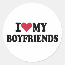 I love my boyfriends stickers