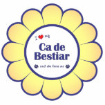 I Love My Ca de Bestiar (Female Dog) Photo Cut Outs