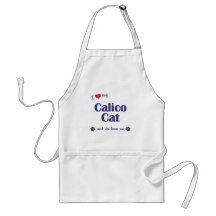 I Love My Calico Cat (Female Cat) Apron
