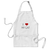 I Love My Cat Apron
