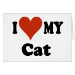 I Love My Cat Card