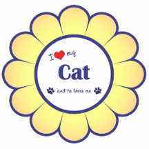 I Love My Cat (Male Cat) Cut Outs