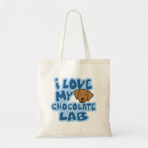 I Love My Chocolate Lab Bag