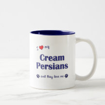 I Love My Cream Persians (Multiple Cats) Mug
