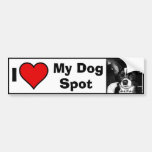 I Love My Dog.... Photo Template Bumper Stickers