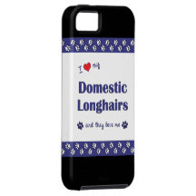 I Love My Domestic Longhairs (Multiple Cats) iPhone 5 Cases