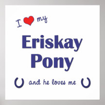 I Love My Eriskay Pony (Male Pony) Poster