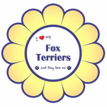 I Love My Fox Terriers (Multiple Dogs) Photo Sculpture