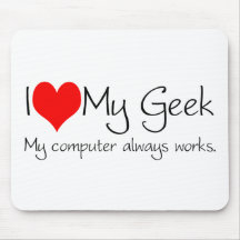 I love my geek mouse mat