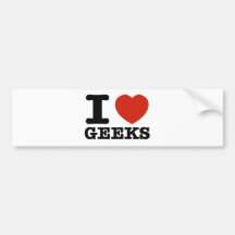I love my geeks bumper sticker