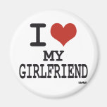 I love my girlfriend refrigerator magnet