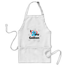 I Love My Godson - Autism Aprons