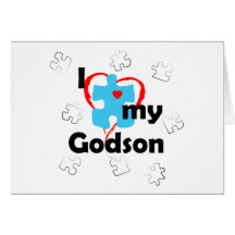 I Love My Godson - Autism Cards