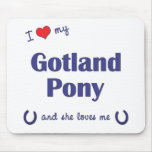 I Love My Gotland Pony (Female Pony) Mouse Pad