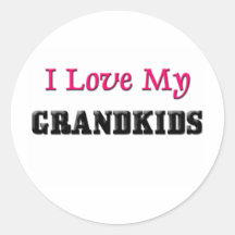I Love My Grandkids Stickers