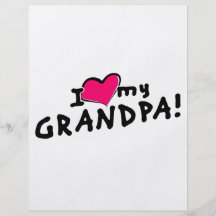 I love my grandpa! flyer