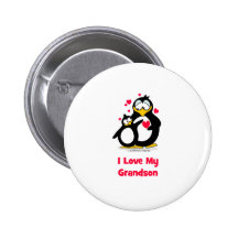 I love my grandson pinback buttons