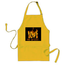 I love my grill, apron