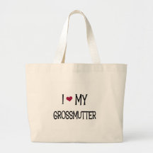 I Love My Grossmutter Canvas Bag