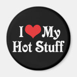 I Love My Hot Stuff Fridge Magnets