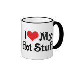 I Love My Hot Stuff Mugs
