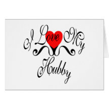 I Love My Hubby Greeting Cards