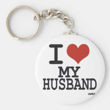 I love my husband key chain