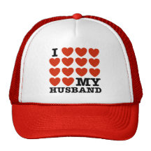 I Love My Husband Mesh Hat