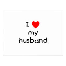 I Love My Husband Postcards