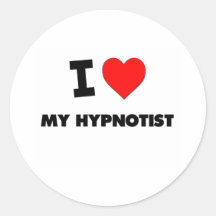 I Love My Hypnotist Sticker