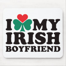 I Love My Irish Boyfriend Mouse Pad
