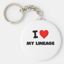 I Love My Lineage Keychains