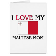 I Love My Maltese Mum Greeting Cards