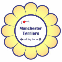 I Love My Manchester Terriers (Multiple Dogs) Acrylic Cut Outs