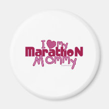 I Love My Marathon Mummy Refrigerator Magnets