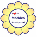 I Love My Morkies (Multiple Dogs) Photo Sculptures