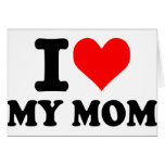 I love my mum greeting card