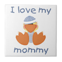 I love my mummy (boy ducky) tiles