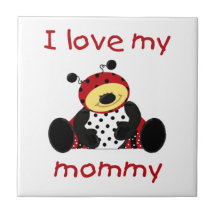 I love my mummy (boy ladybug) tiles