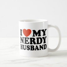 I Love My Nerdy Husband Coffee Mugs