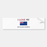 I Love My New Zealand Girlfriend Bumper Sticker