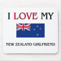 I Love My New Zealand Girlfriend Mousemats