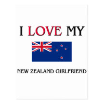 I Love My New Zealand Girlfriend Postcards