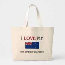 I Love My New Zealand Girlfriend Tote Bag