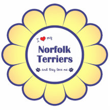 I Love My Norfolk Terriers (Multiple Dogs) Acrylic Cut Outs
