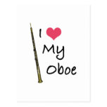 I Love My Oboe Post Card